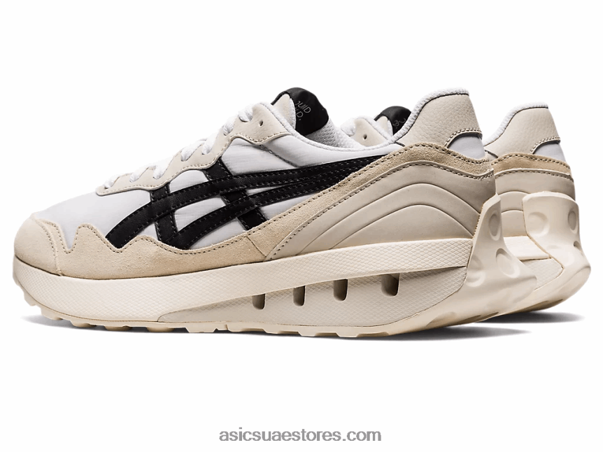 Asics أبيض / دخان رمادي عداء ببطء x81 2N24DJ1074