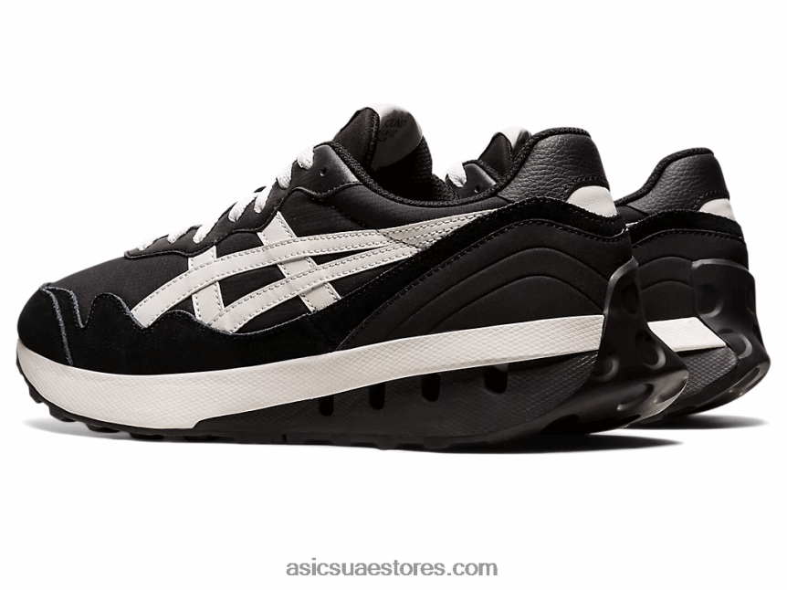 Asics أسود / رمادي جليدي عداء ببطء x81 2N24DJ1086