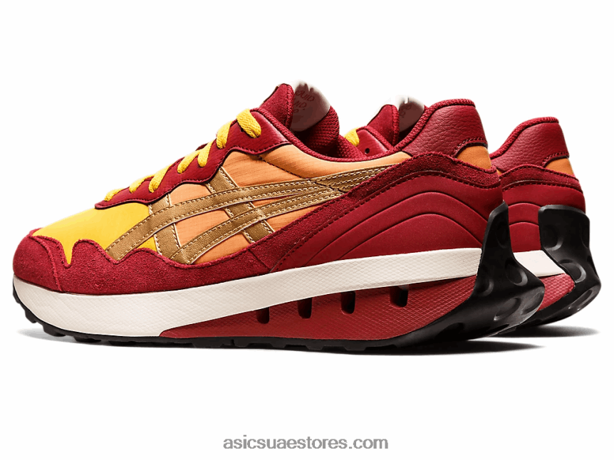 Asics عسل / بورجوندي عداء ببطء x81 2N24DJ1093
