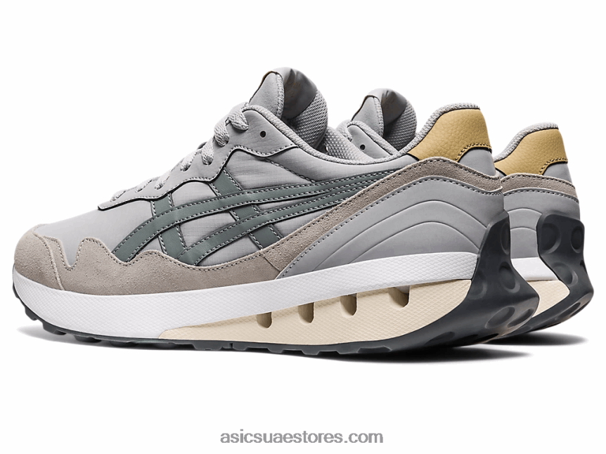 Asics رمادي بيدمونت / رمادي حجري عداء ببطء x81 2N24DJ633