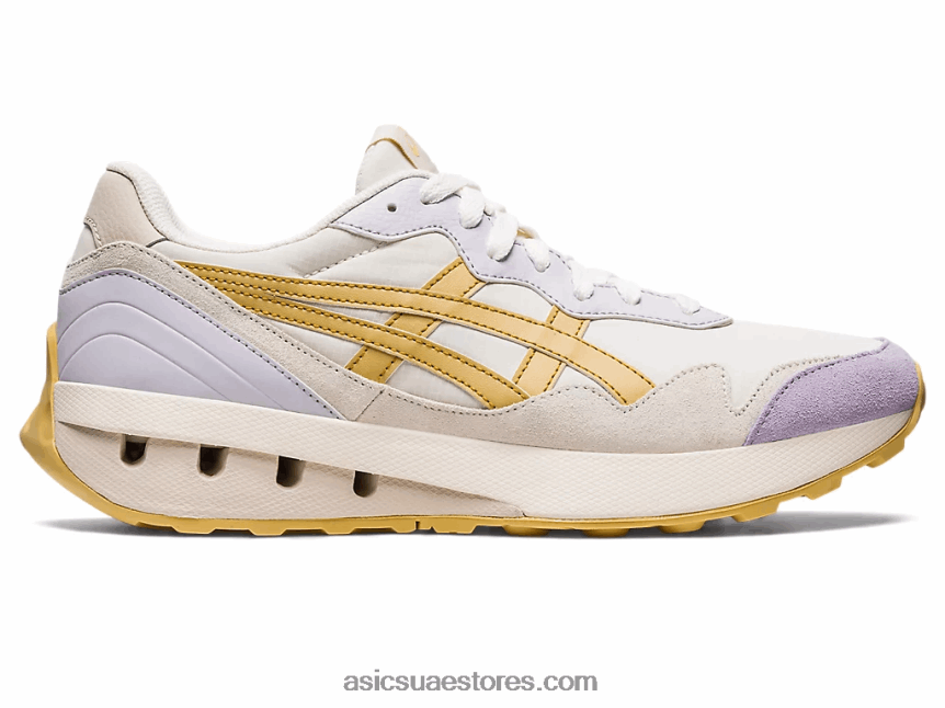 Asics كريم / بني معدني عداء ببطء x81 2N24DJ644