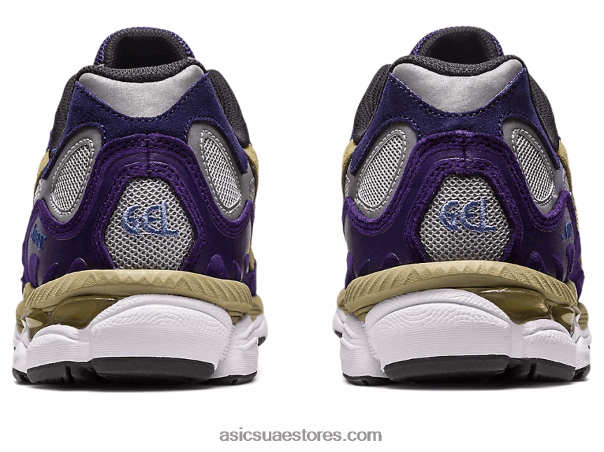 Asics الفضة الخالصة / العنب القوطي مستيقظا في نيويورك x gel-nyc 2N24DJ307