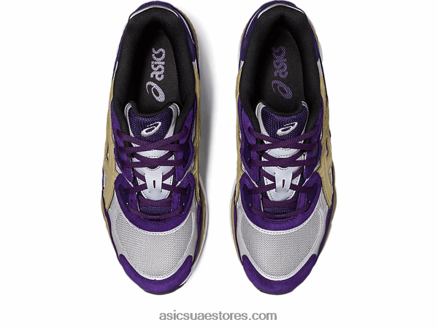 Asics الفضة الخالصة / العنب القوطي مستيقظا في نيويورك x gel-nyc 2N24DJ307