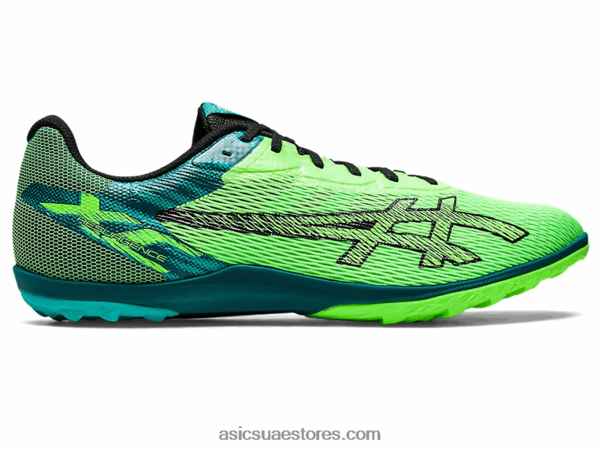 Asics أبو بريص أخضر / أسود عودة xc 2N24DJ681