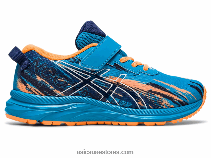 Asics الجزيرة أزرق / أبيض مرحلة ما قبل نوسا ثلاثي 13 ما قبل المدرسة 2N24DJ4263