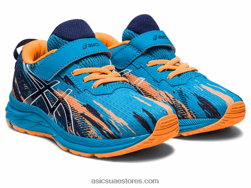 Asics الجزيرة أزرق / أبيض مرحلة ما قبل نوسا ثلاثي 13 ما قبل المدرسة 2N24DJ4263