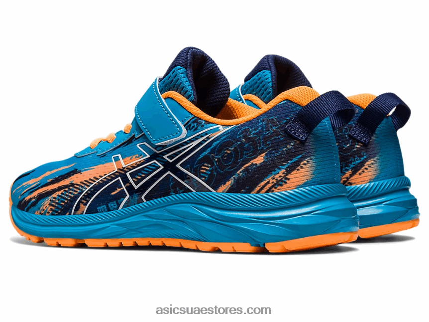 Asics الجزيرة أزرق / أبيض مرحلة ما قبل نوسا ثلاثي 13 ما قبل المدرسة 2N24DJ4263