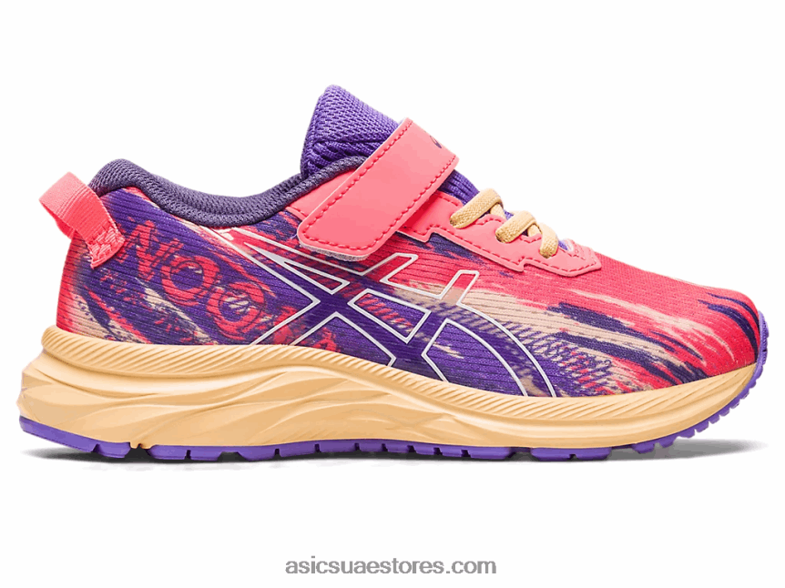 Asics اشتعلت النيران في المرجان / الأبيض مرحلة ما قبل نوسا ثلاثي 13 ما قبل المدرسة 2N24DJ4279