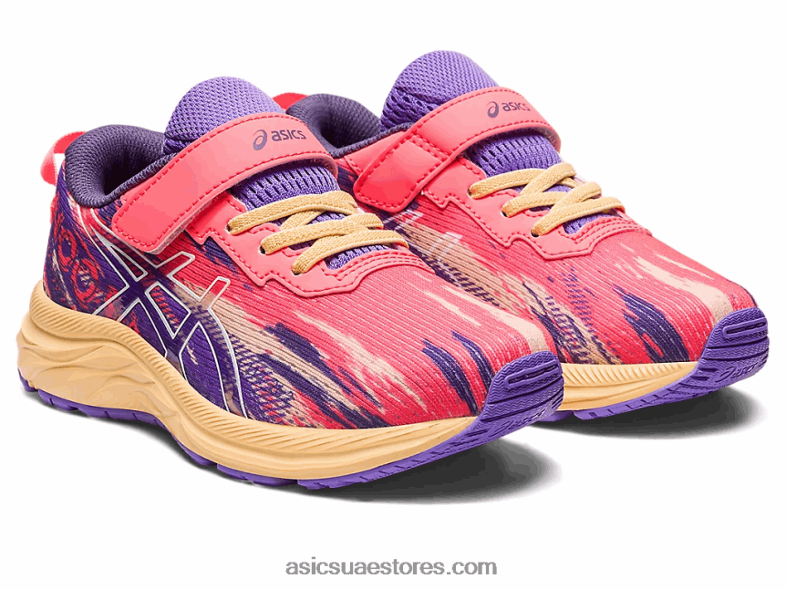 Asics اشتعلت النيران في المرجان / الأبيض مرحلة ما قبل نوسا ثلاثي 13 ما قبل المدرسة 2N24DJ4279