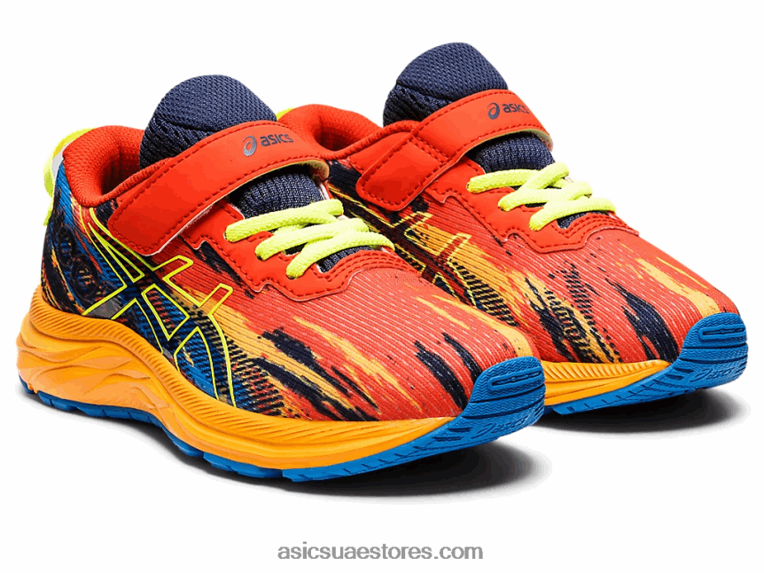 Asics طماطم كرزية / صفراء أمان مرحلة ما قبل نوسا ثلاثي 13 ما قبل المدرسة 2N24DJ4347