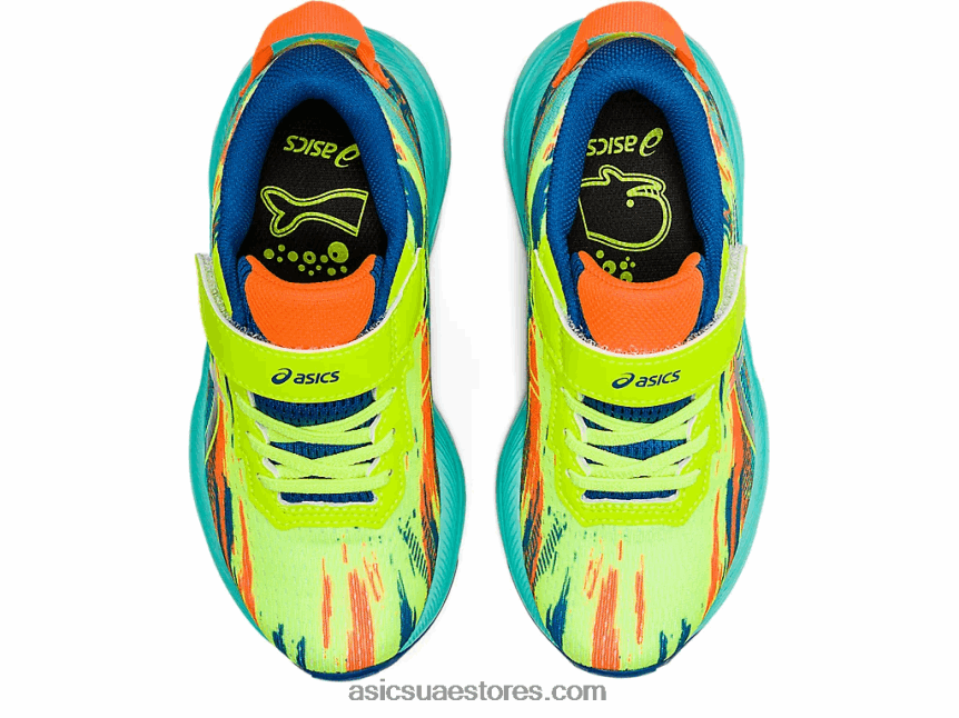 Asics الخطر الأخضر مرحلة ما قبل نوسا ثلاثي 13 ما قبل المدرسة 2N24DJ4421