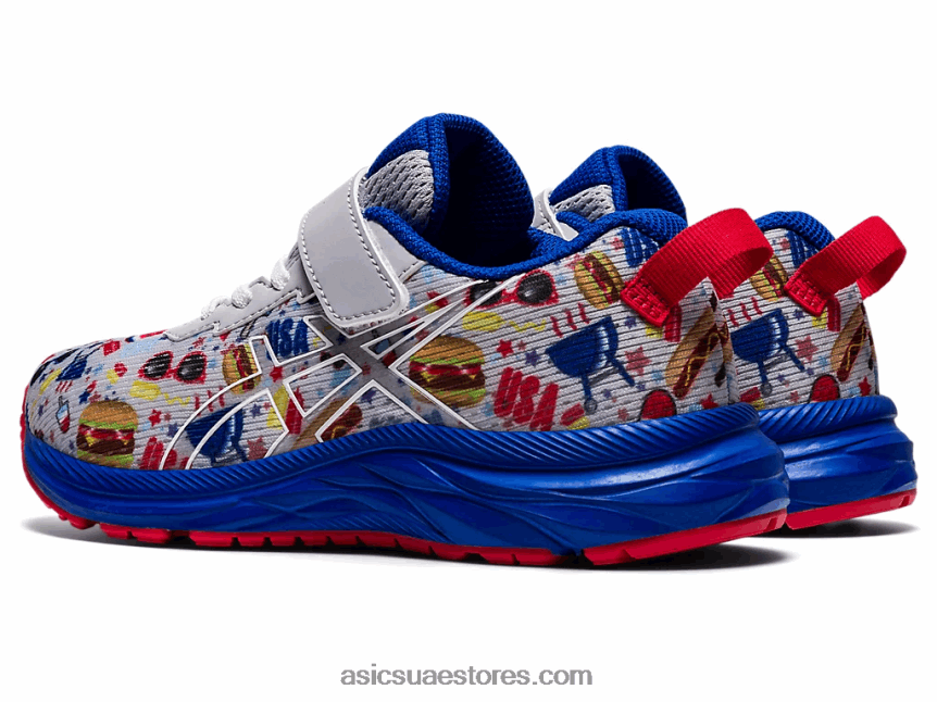 Asics بيدمونت رمادي / أبيض مرحلة ما قبل نوسا ثلاثي 13 روضة أطفال 2N24DJ4531