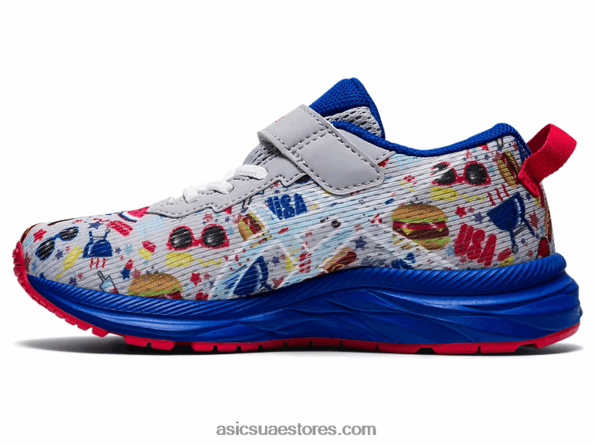 Asics بيدمونت رمادي / أبيض مرحلة ما قبل نوسا ثلاثي 13 روضة أطفال 2N24DJ4531
