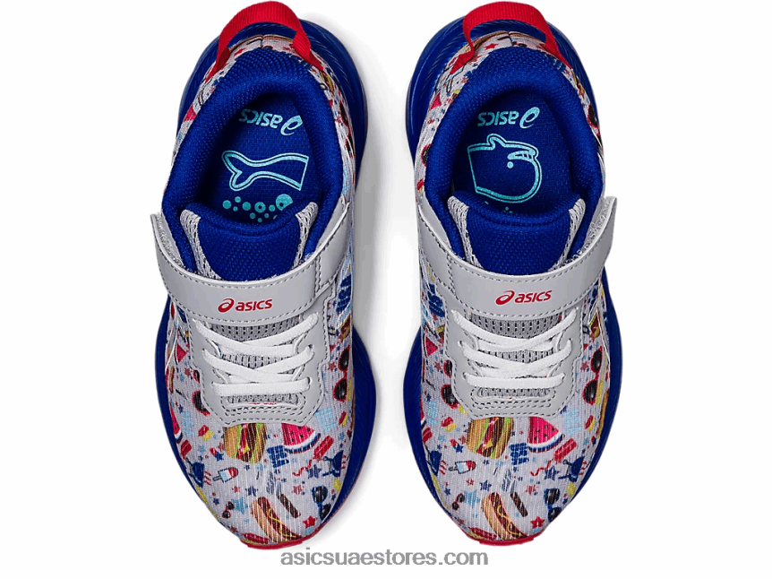 Asics بيدمونت رمادي / أبيض مرحلة ما قبل نوسا ثلاثي 13 روضة أطفال 2N24DJ4531