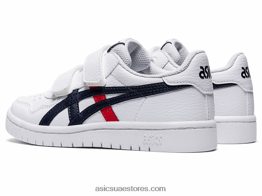Asics أبيض / أحمر كلاسيكي حضانة اليابان 2N24DJ4559