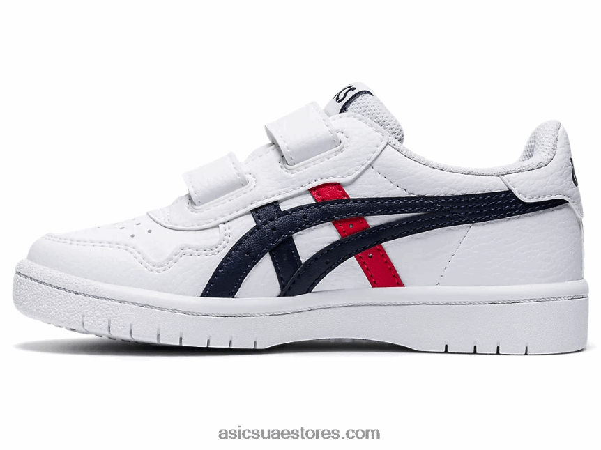 Asics أبيض / أحمر كلاسيكي حضانة اليابان 2N24DJ4559