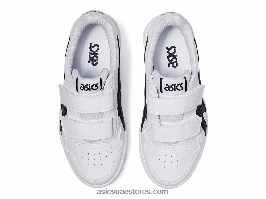 Asics أبيض / أحمر كلاسيكي حضانة اليابان 2N24DJ4559