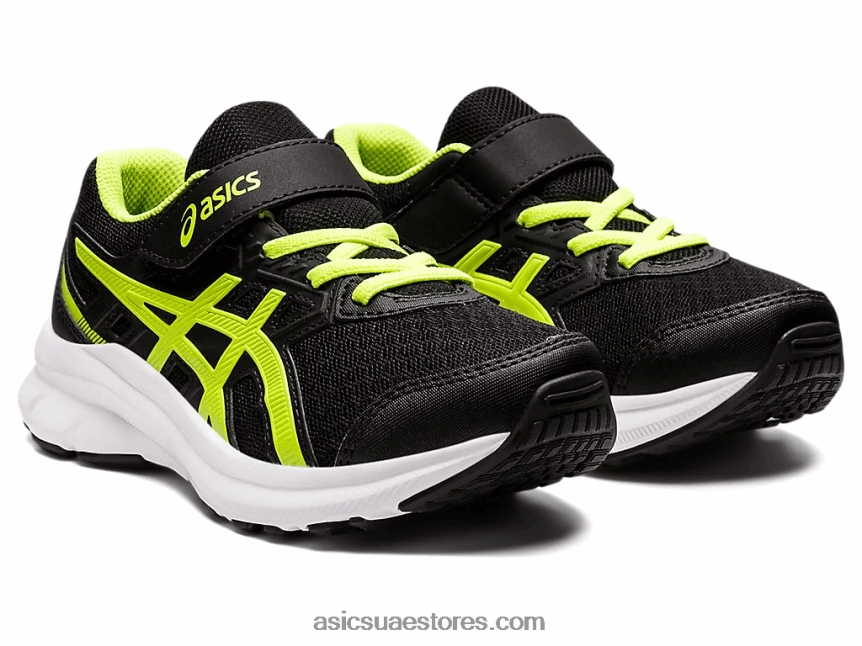 Asics أسود / أخضر خطر هزة 3 روضة 2N24DJ4529