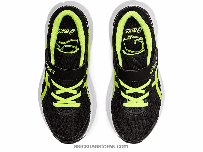 Asics أسود / أخضر خطر هزة 3 روضة 2N24DJ4529
