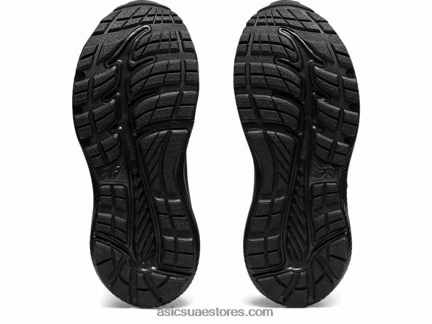 Asics أسود / رمادي الناقل تتعامل مع 7 روضة أطفال 2N24DJ4413
