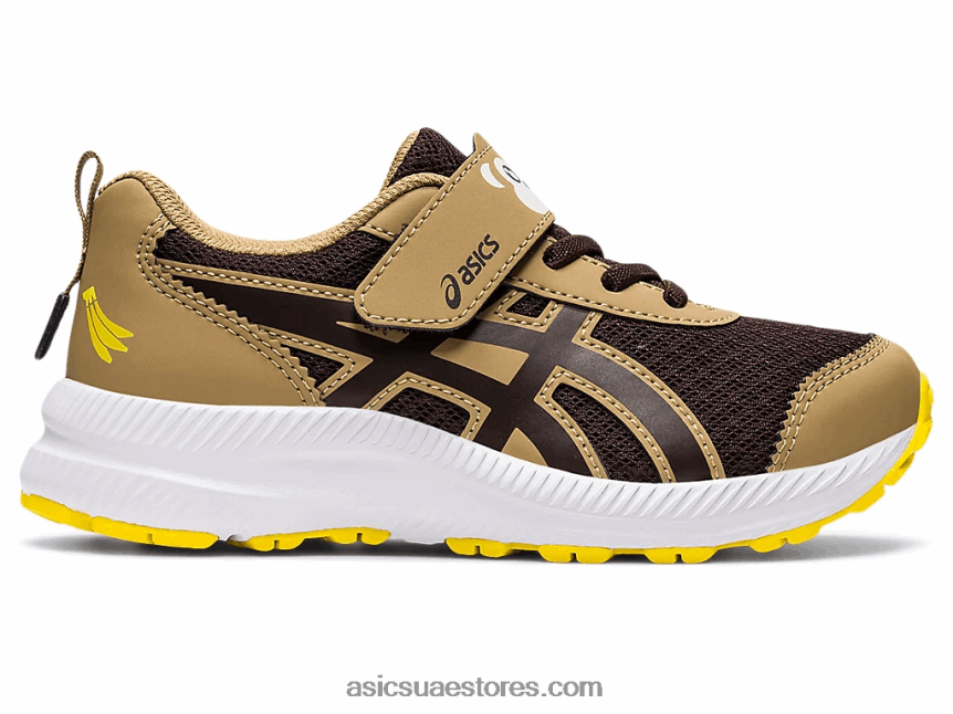 Asics قهوة / قهوة تتعامل مع 7 روضة أطفال 2N24DJ4482