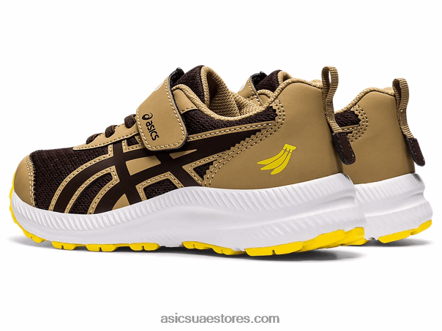 Asics قهوة / قهوة تتعامل مع 7 روضة أطفال 2N24DJ4482