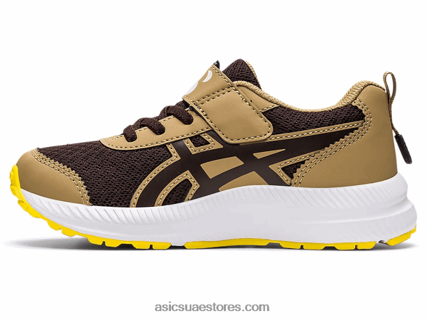 Asics قهوة / قهوة تتعامل مع 7 روضة أطفال 2N24DJ4482