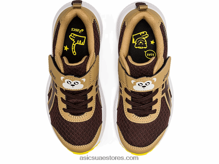 Asics قهوة / قهوة تتعامل مع 7 روضة أطفال 2N24DJ4482