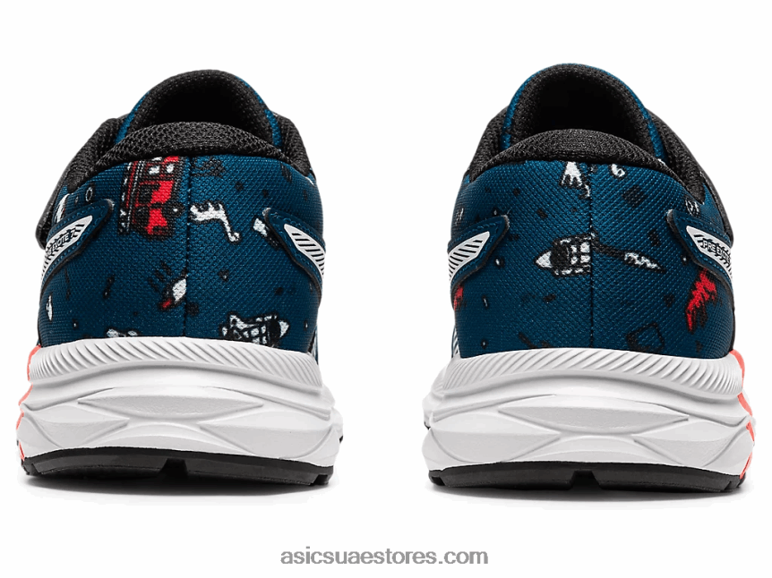 Asics ماكو أزرق / أبيض ما قبل الإثارة 7 روضة أطفال 2N24DJ4516