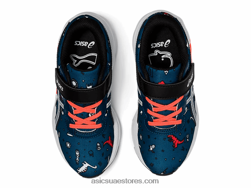 Asics ماكو أزرق / أبيض ما قبل الإثارة 7 روضة أطفال 2N24DJ4516