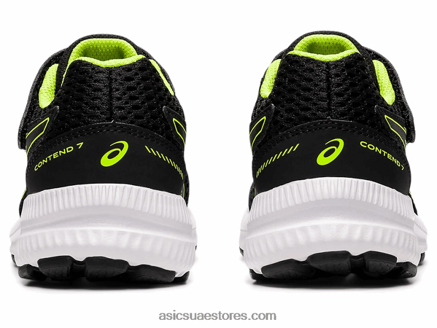 Asics أسود / أخضر خطر تتعامل مع 7 روضة أطفال 2N24DJ4518