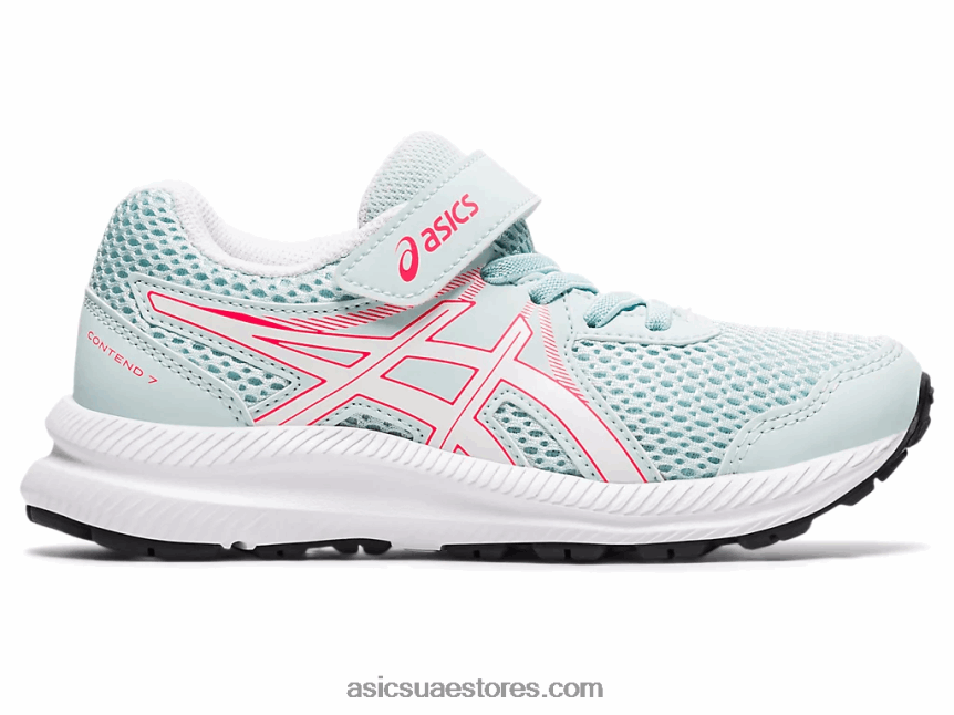 Asics الملاك أكوا / أبيض تتعامل مع 7 روضة أطفال 2N24DJ4546
