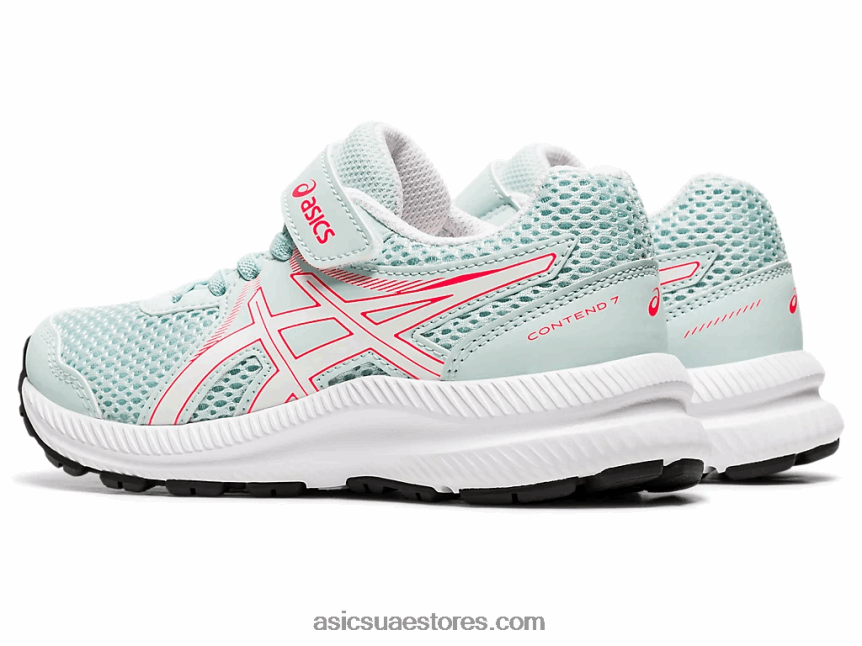 Asics الملاك أكوا / أبيض تتعامل مع 7 روضة أطفال 2N24DJ4546