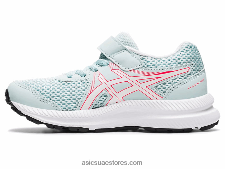 Asics الملاك أكوا / أبيض تتعامل مع 7 روضة أطفال 2N24DJ4546