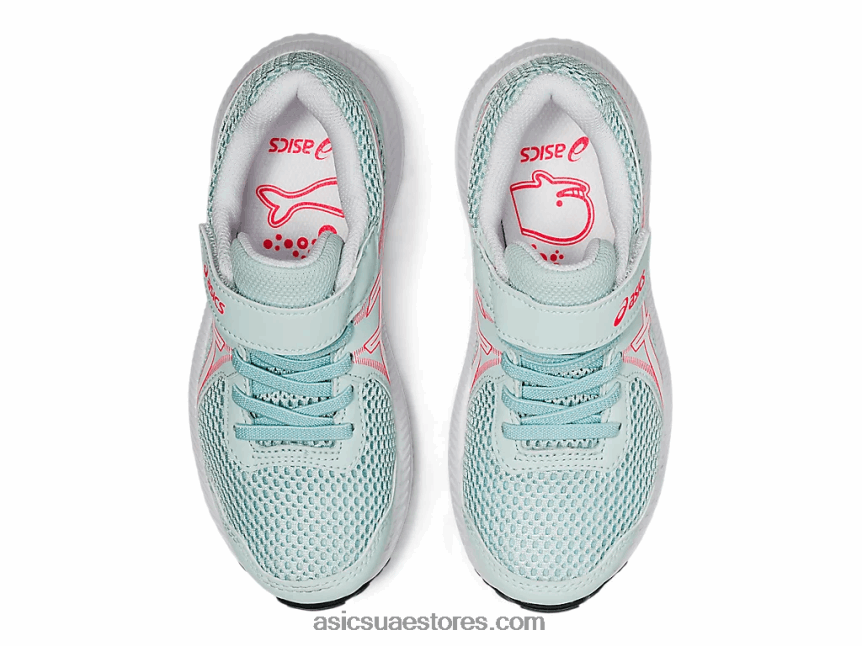 Asics الملاك أكوا / أبيض تتعامل مع 7 روضة أطفال 2N24DJ4546