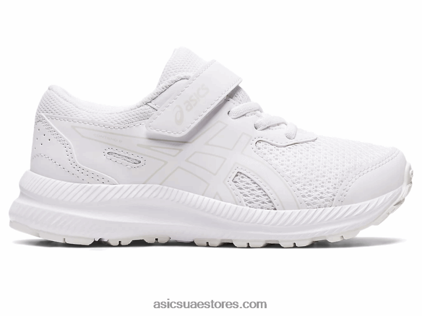 Asics أبيض تتعامل مع 8 مرحلة ما قبل المدرسة 2N24DJ4317
