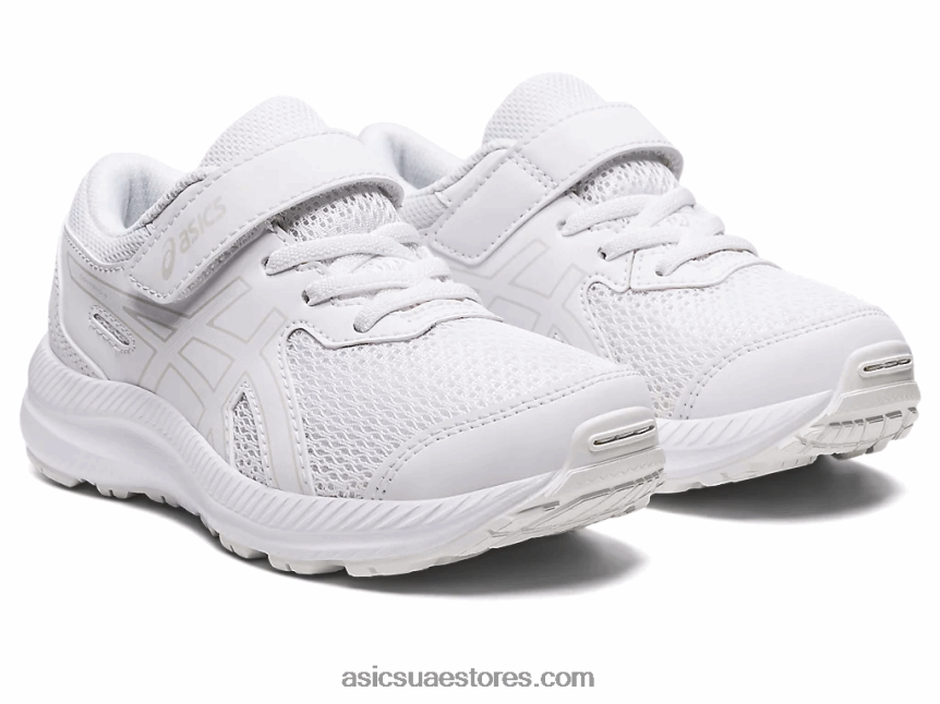 Asics أبيض تتعامل مع 8 مرحلة ما قبل المدرسة 2N24DJ4317
