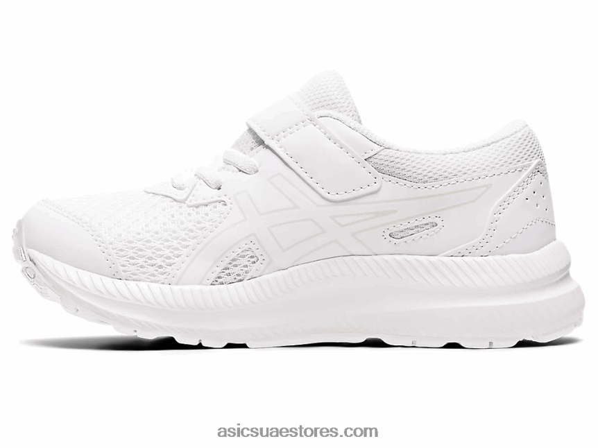 Asics أبيض تتعامل مع 8 مرحلة ما قبل المدرسة 2N24DJ4317