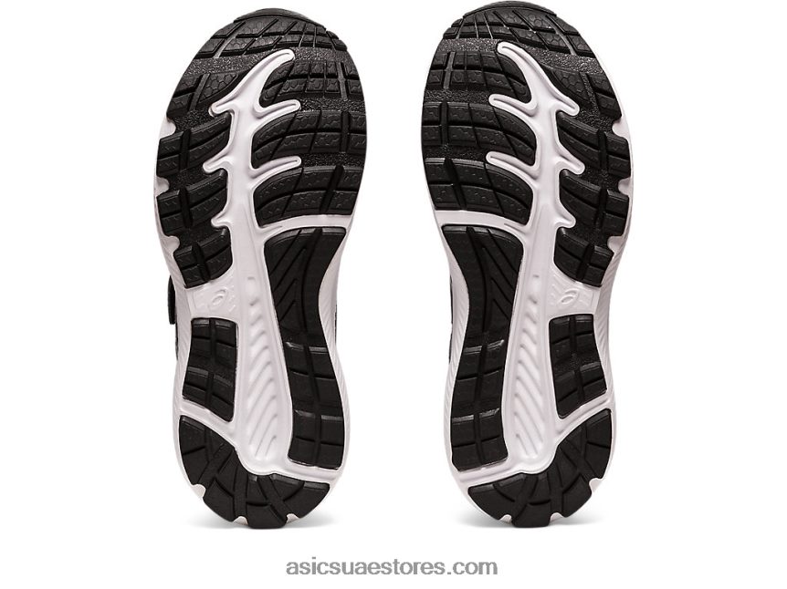 Asics أسود / أبيض تتعامل مع 8 مرحلة ما قبل المدرسة 2N24DJ4330