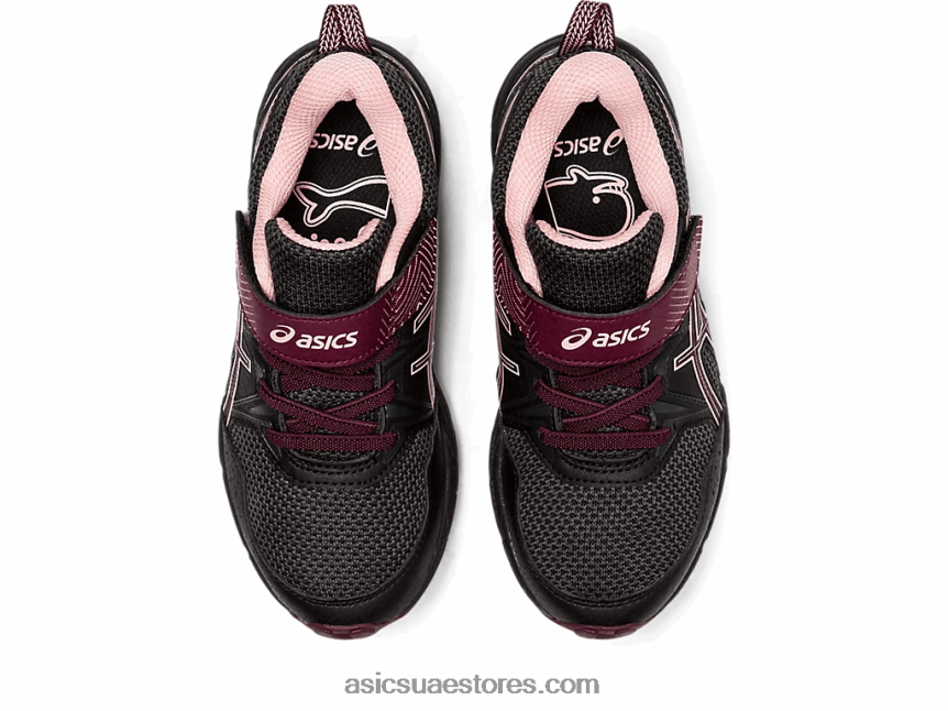 Asics أسود / المريخ العميق مرحلة ما قبل المدرسة 8 مرحلة ما قبل المدرسة 2N24DJ4379