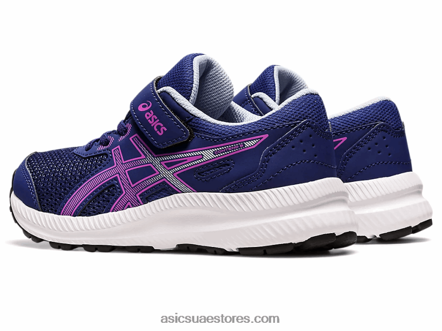 Asics الغوص الأزرق / الأوركيد تتعامل مع 8 مرحلة ما قبل المدرسة 2N24DJ4396