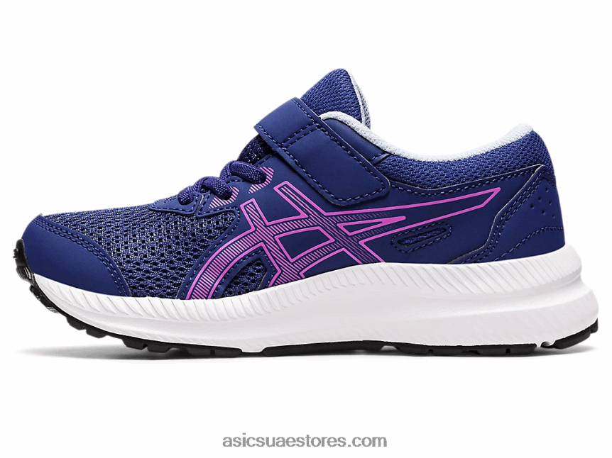 Asics الغوص الأزرق / الأوركيد تتعامل مع 8 مرحلة ما قبل المدرسة 2N24DJ4396
