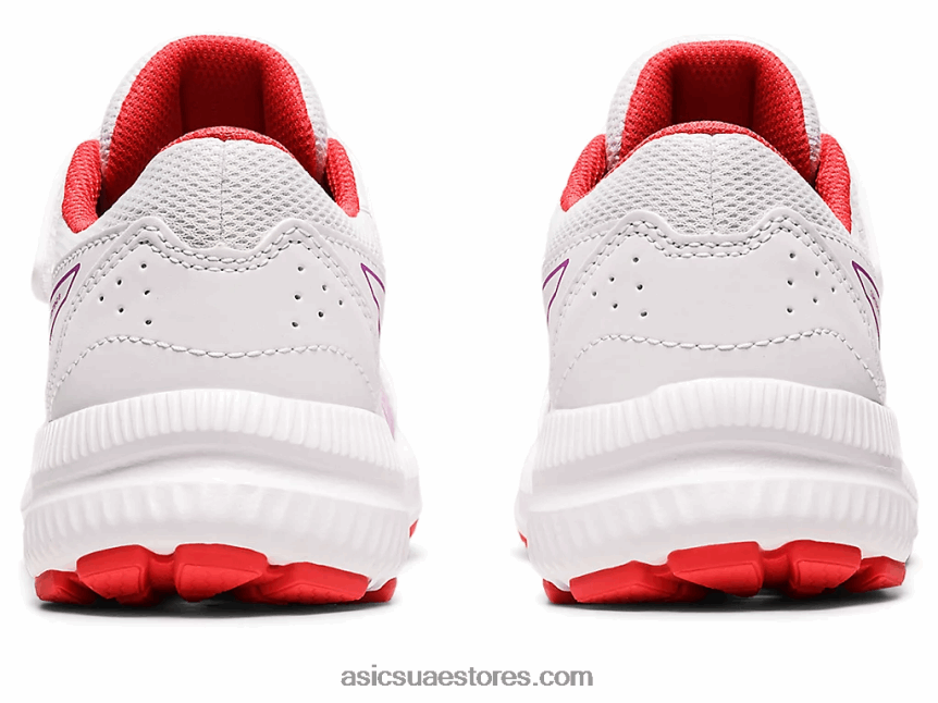 Asics سحلبية بيضاء تتعامل مع 8 مرحلة ما قبل المدرسة 2N24DJ4403