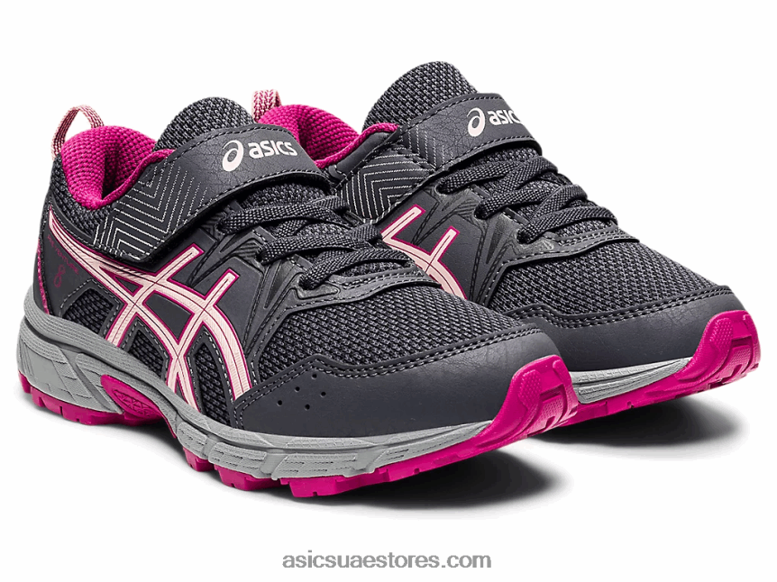 Asics رمادي الناقل / نسيم مرحلة ما قبل المدرسة 8 مرحلة ما قبل المدرسة 2N24DJ4481