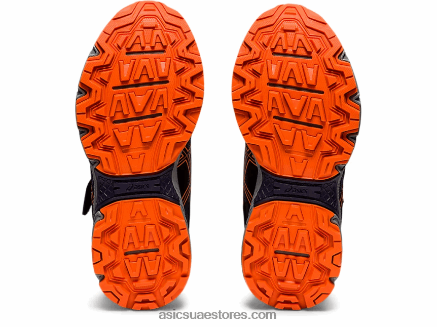 Asics أسود / برتقالي صادم مرحلة ما قبل المدرسة 8 مرحلة ما قبل المدرسة 2N24DJ4488