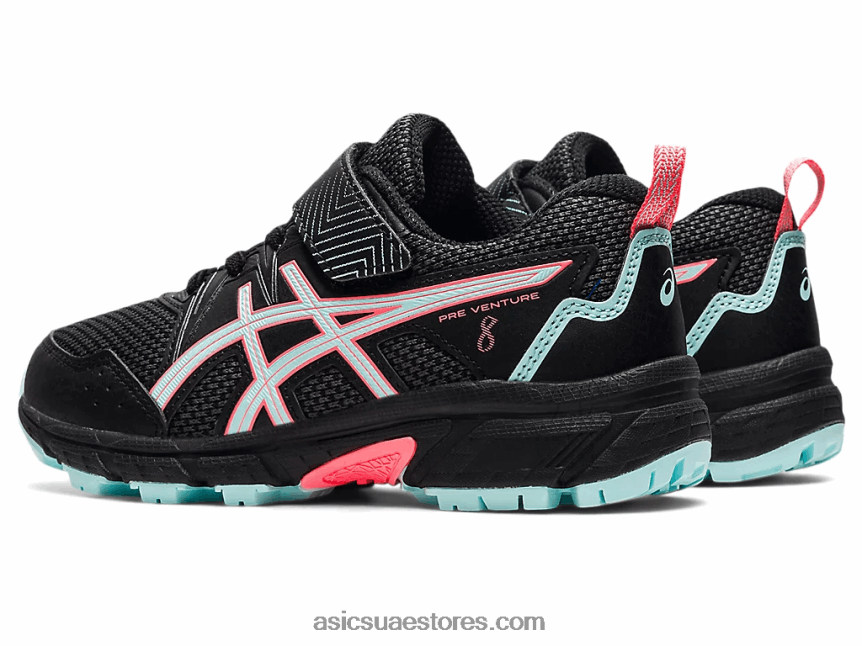Asics أسود / أزرق واضح مرحلة ما قبل المدرسة 8 مرحلة ما قبل المدرسة 2N24DJ4501