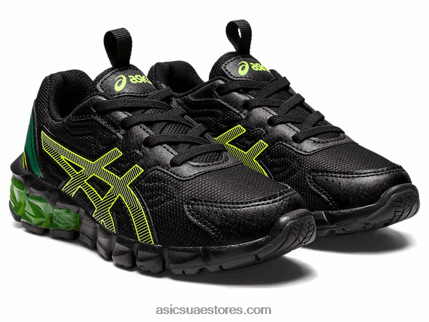 Asics أسود / أصفر أمان جيل-كوانتوم 90 3 روضة 2N24DJ4355