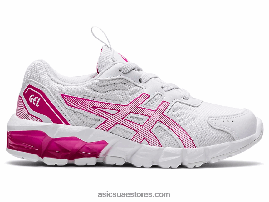 Asics الهذيان الأبيض / الوردي جيل-كوانتوم 90 3 روضة 2N24DJ4514