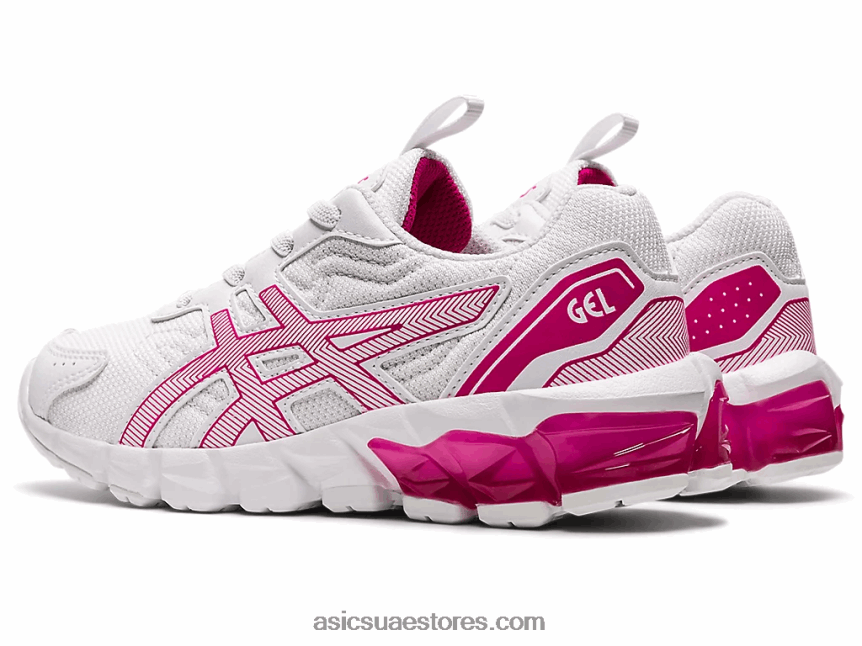 Asics الهذيان الأبيض / الوردي جيل-كوانتوم 90 3 روضة 2N24DJ4514