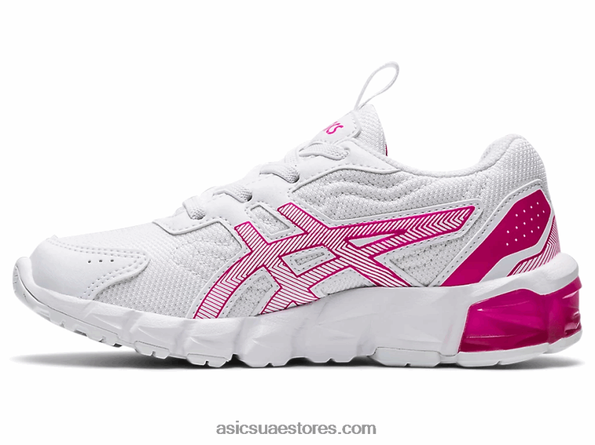 Asics الهذيان الأبيض / الوردي جيل-كوانتوم 90 3 روضة 2N24DJ4514